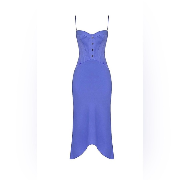 House of CB Imogen Corset Dress in Periwinkle - Picture 5 of 8